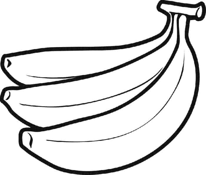 Old Rotting Banana Coloring Pages