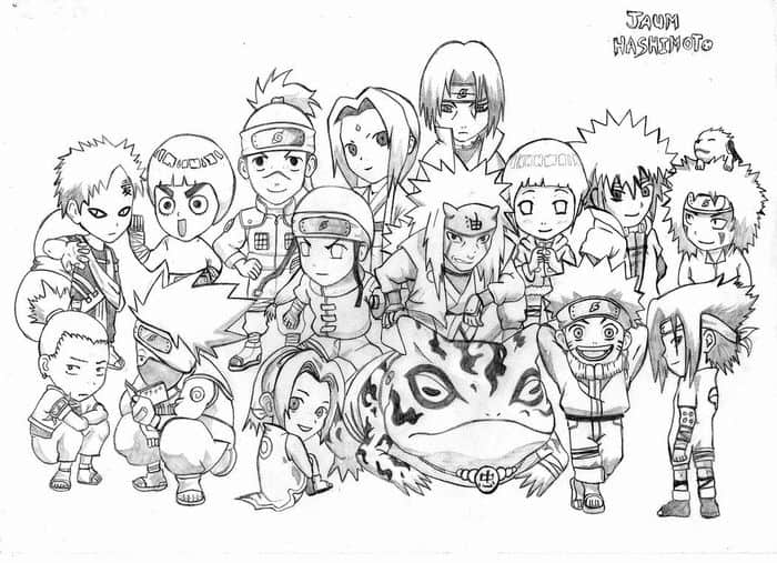 Online Naruto Coloring Pages