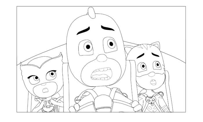 Panda Bear Coloring Pages Pj Masks