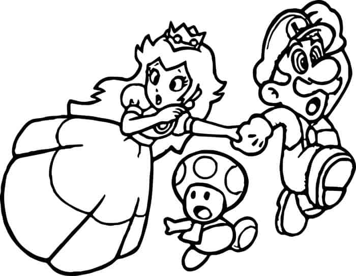 Paper Mario Coloring Pages