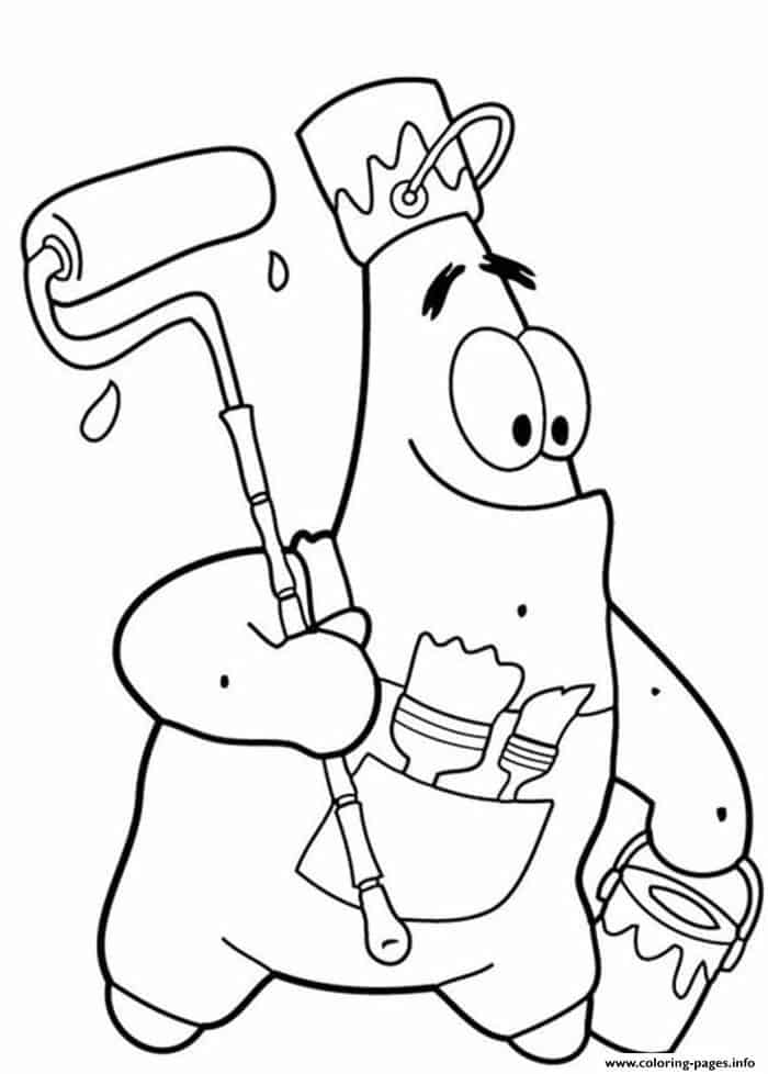 Patrick Spongebob Coloring Pages