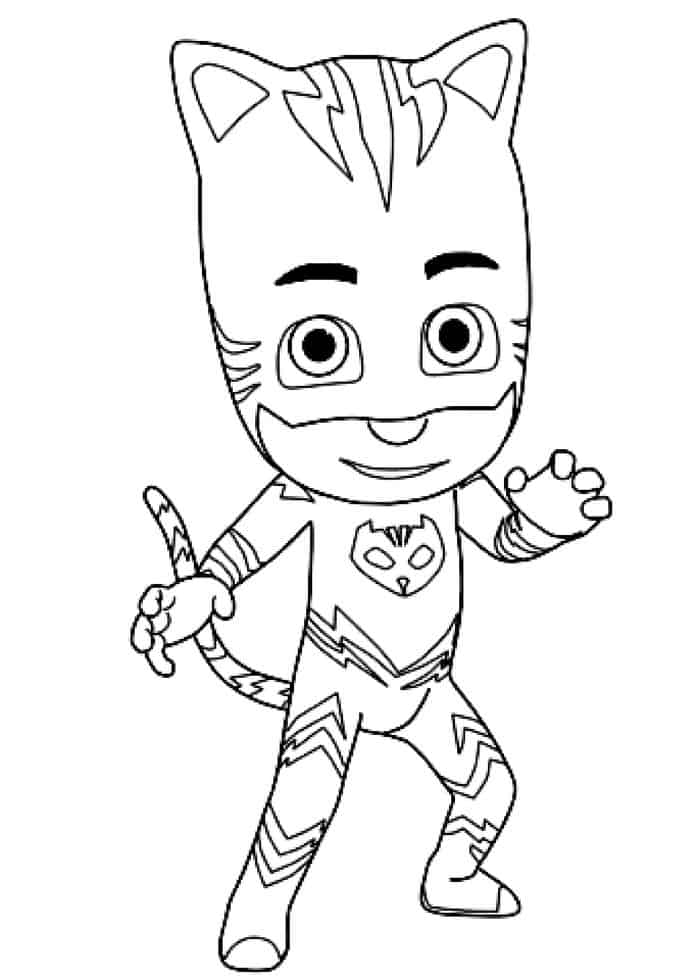 Pj Masks Coloring Pages Catboy