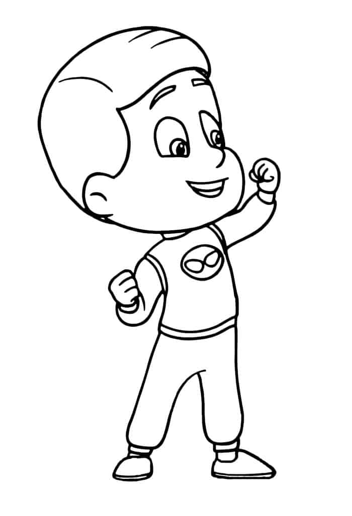 Pj Masks Coloring Pages Gecko