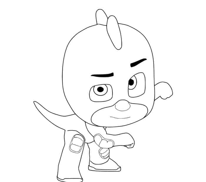 Pj Masks Coloring Pages Gekko