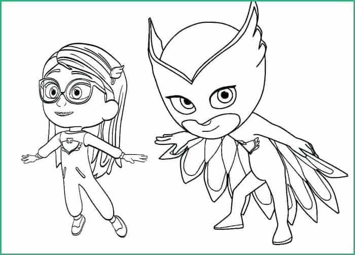 Pj Masks Coloring Pages Owlette