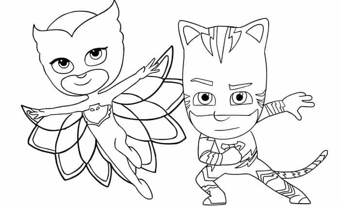 Pj Masks Gant Coloring Pages