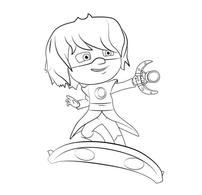 Pj Masks Luna Magnet Coloring Pages