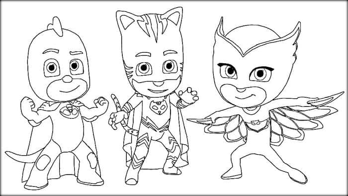 Pj Masks Printable Coloring Pages