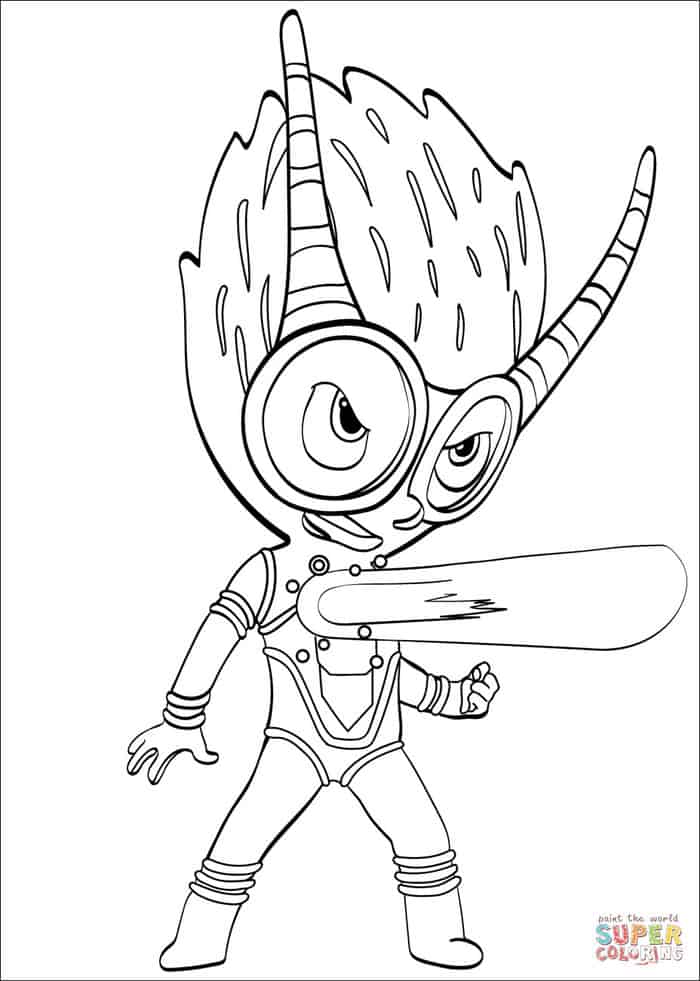 Pj Masks Romeo Coloring Pages