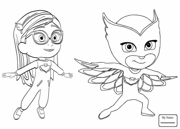 Pj Masks Sticky Splat Coloring Pages