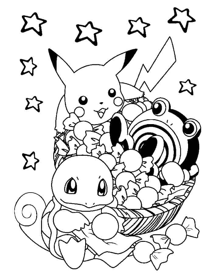 Pokemon Characters Coloring Pages