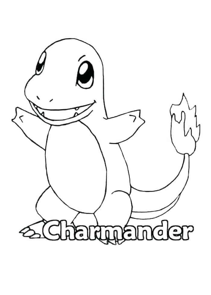 Pokemon Coloring Pages Charmander