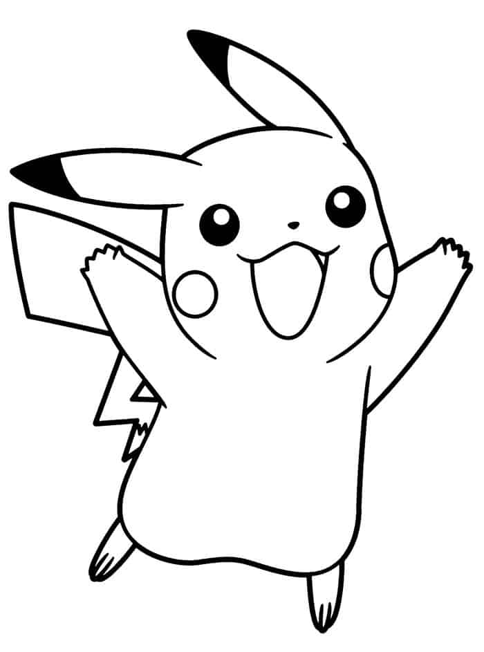Pokemon Pikachu Coloring Pages