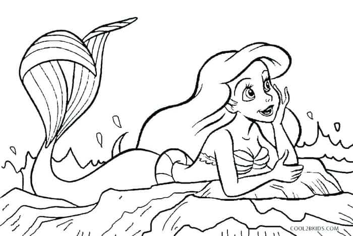Princess Arial Coloring Pages