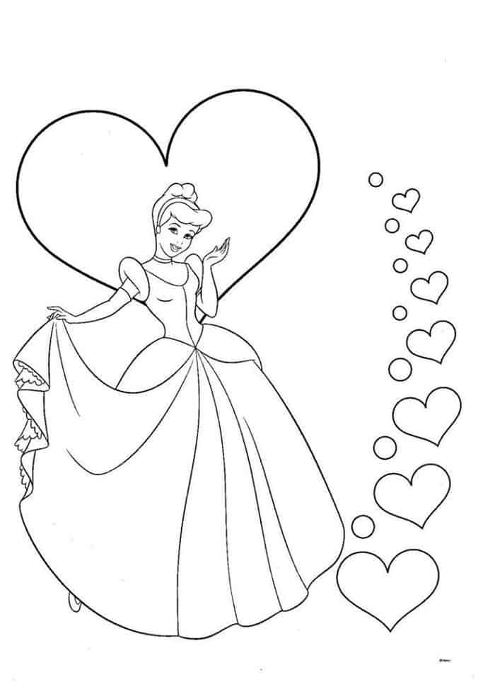 Princess Cinderella Coloring Pages