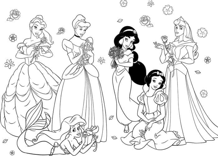 Princess Coloring Pages For Girls