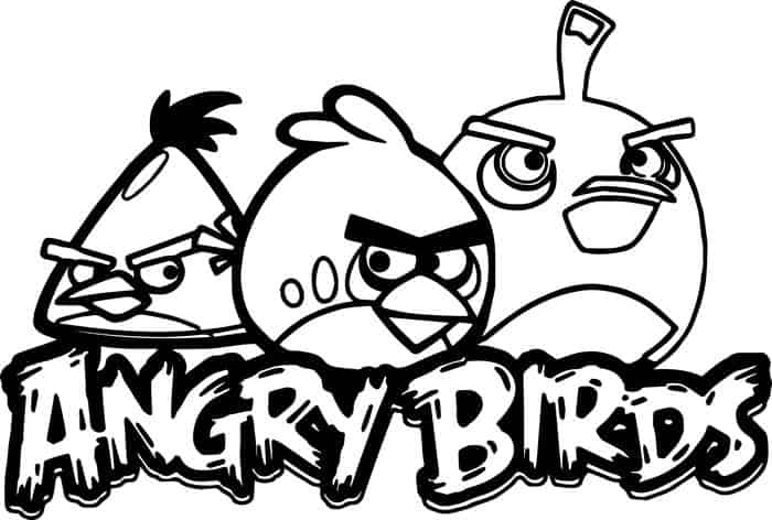 Printable Angry Bird Coloring Pages