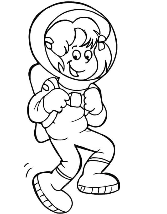 Printable Astronaut Coloring Pages