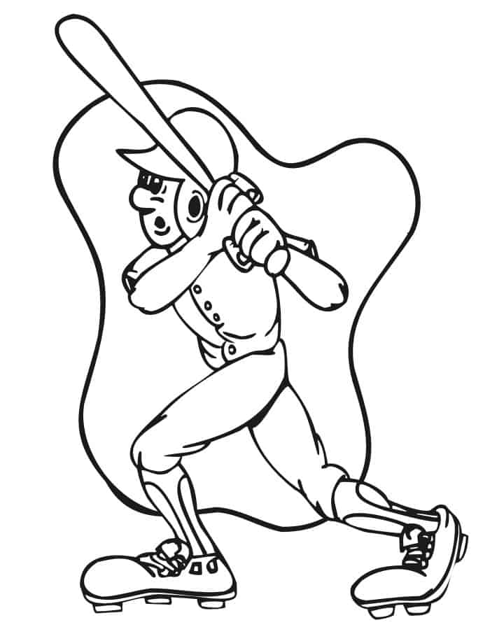 Printable Baseball Coloring Pages