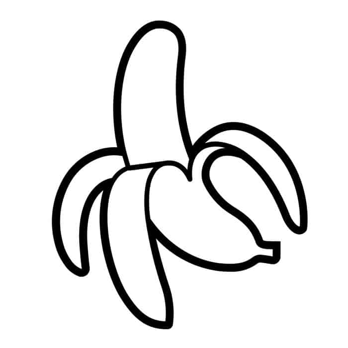 Printable Coloring Pages Banana Tree