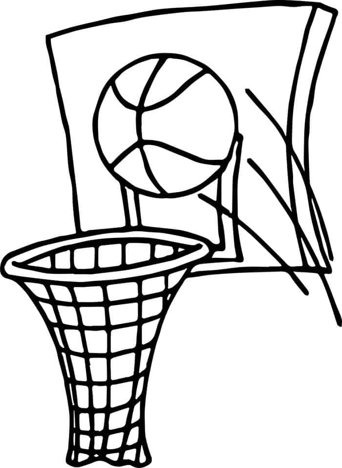 Printable Coloring Pages Basketball