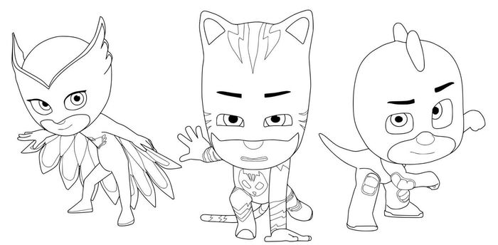 Printable Coloring Pages Pj Masks Gecko