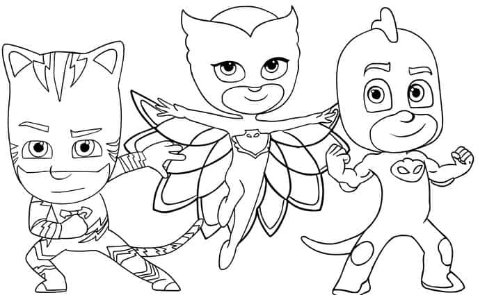 Printable Coloring Pages Pj Masks