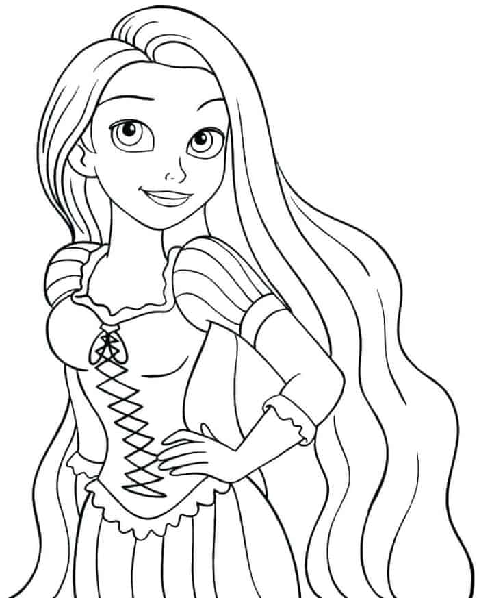 Printable Disney Princess Coloring Pages 1