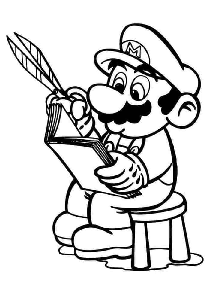 Printable Mario Coloring Pages