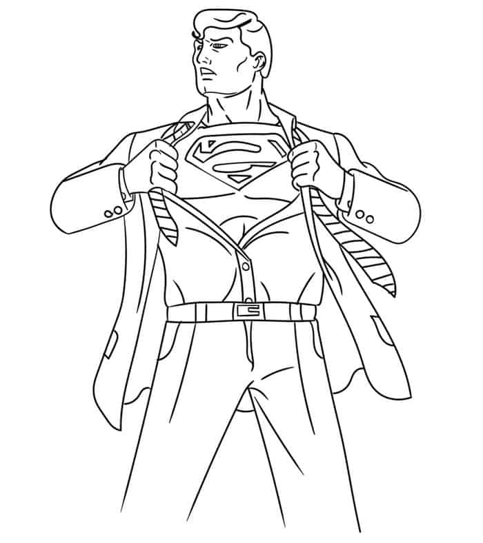 Printable Superman Coloring Pages