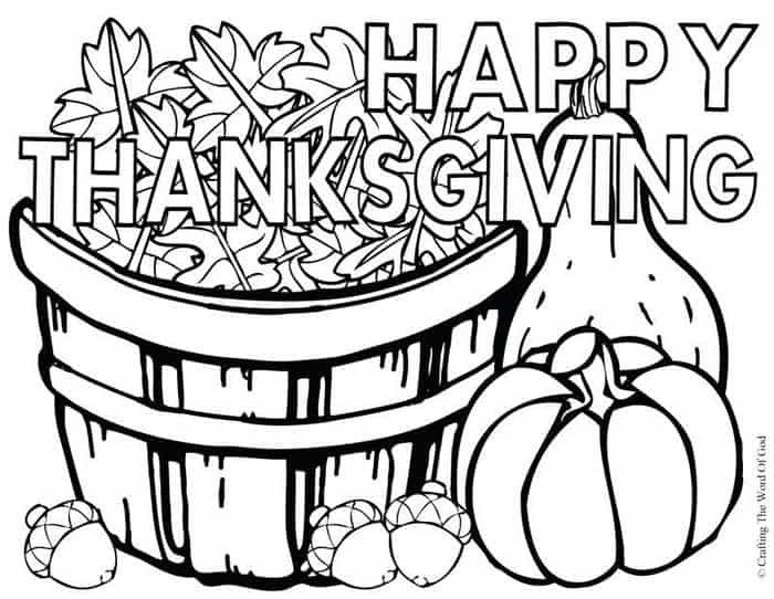 Printable Thanksgiving Coloring Pages