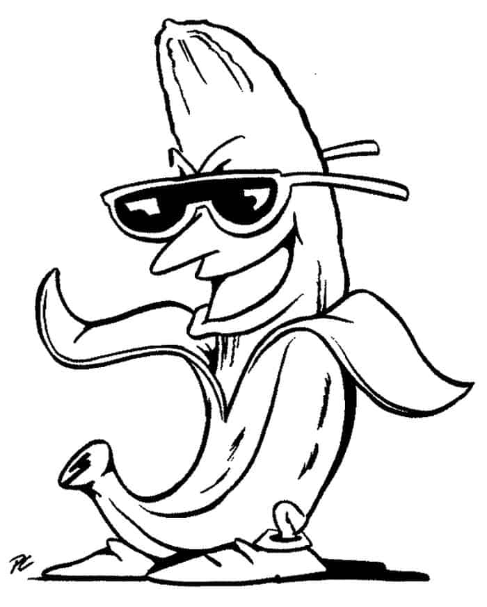 Shopkin Banana Coloring Pages