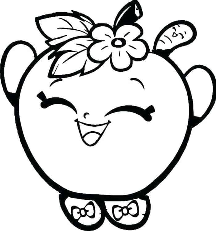 Shopkins Apple Blossom Coloring Pages 1