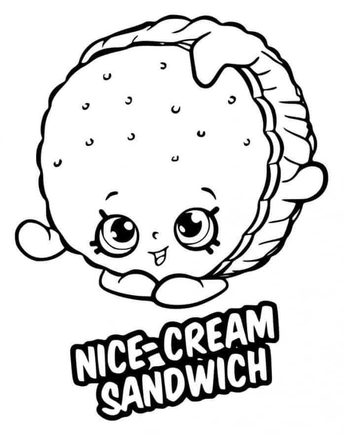 Shopkins Coloring Pages Free