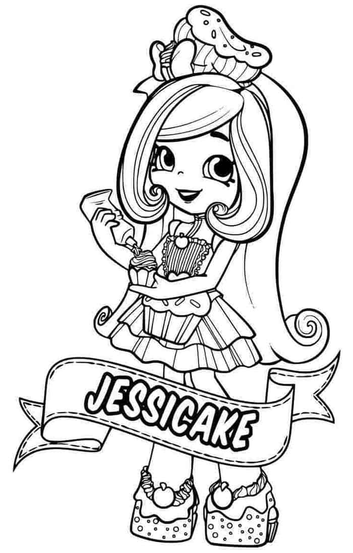 Shopkins Shoppie Dolls Coloring Pages