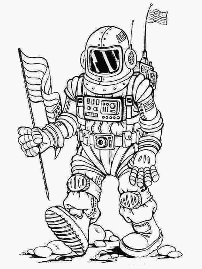 Space Shuttle Coloring Pages Astronaut
