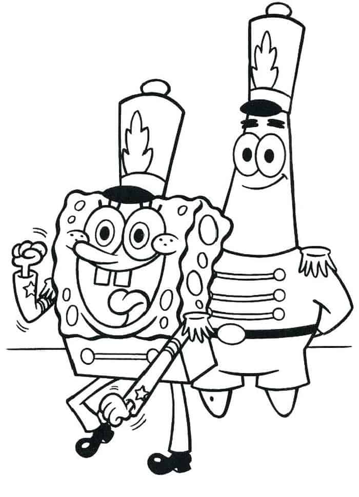 Spongebob Coloring Pages For Boys