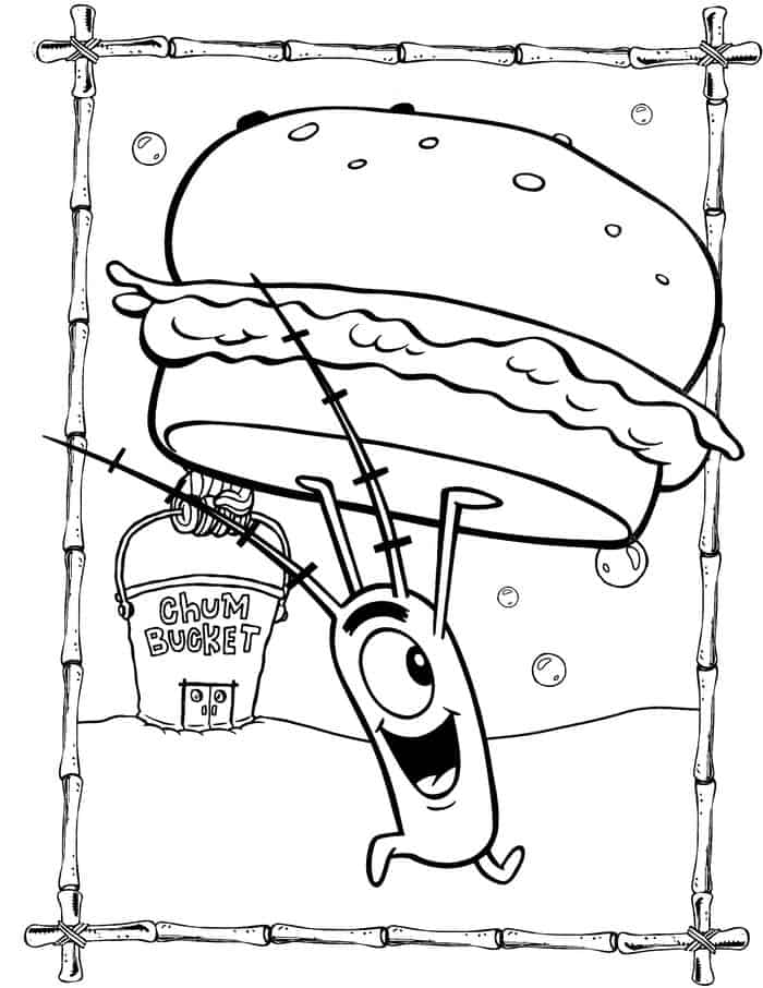 Spongebob Coloring Pages Plankton