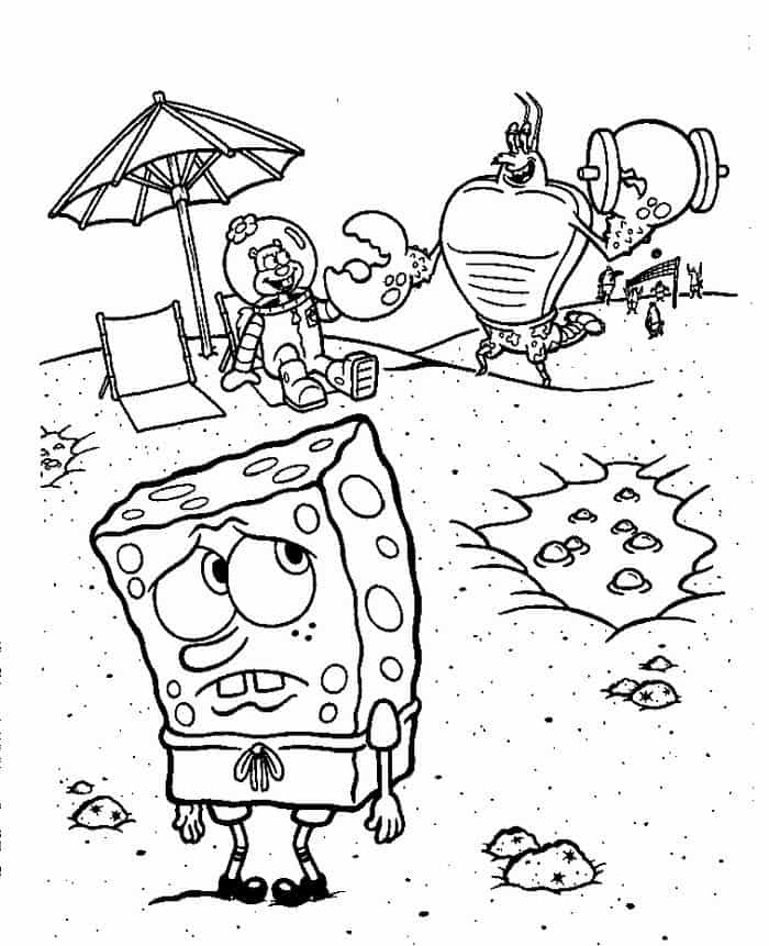Spongebob Squarepants Coloring Pages Free Printable