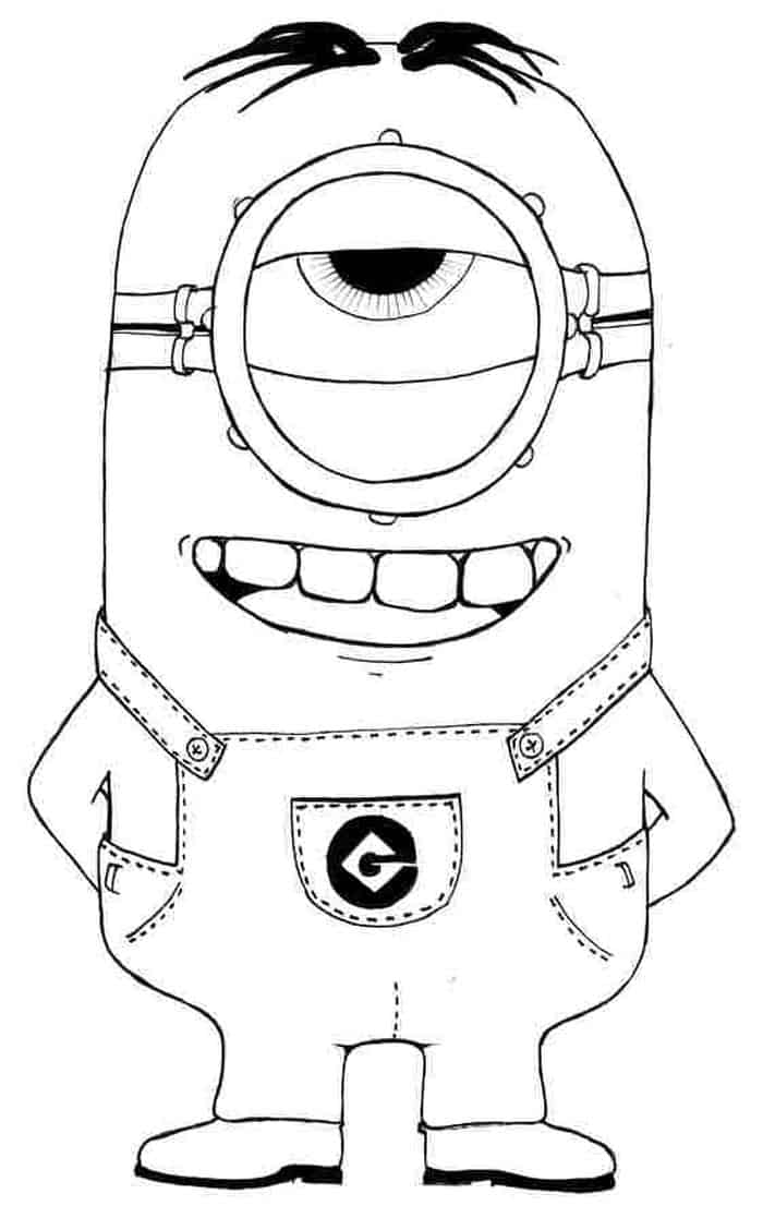 Stuart Minion Coloring Pages