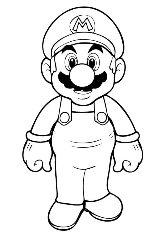 Super Mario Bros Coloring Pages