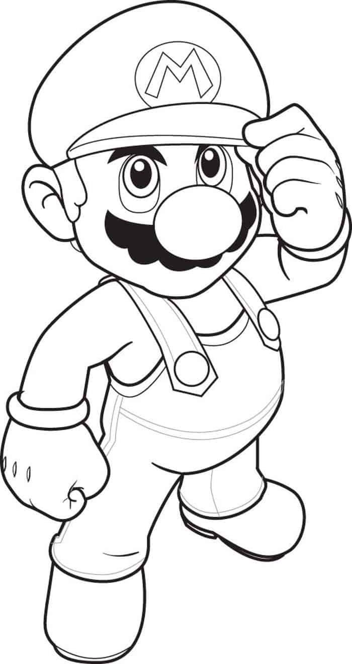 Super Mario Printable Coloring Pages