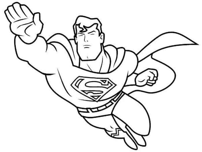 Superman Coloring Pages Free