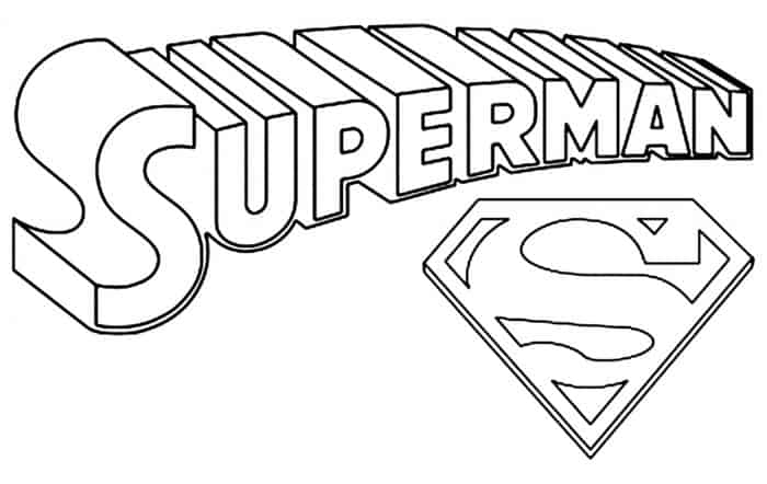 Superman Logo Coloring Pages