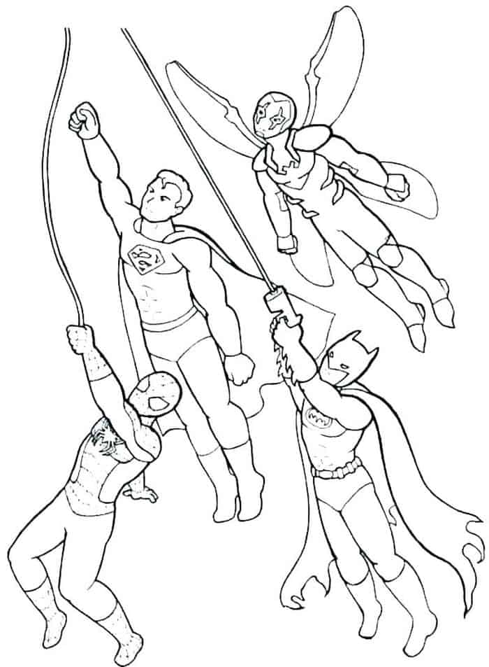 Superman Verse Batman Coloring Pages Free