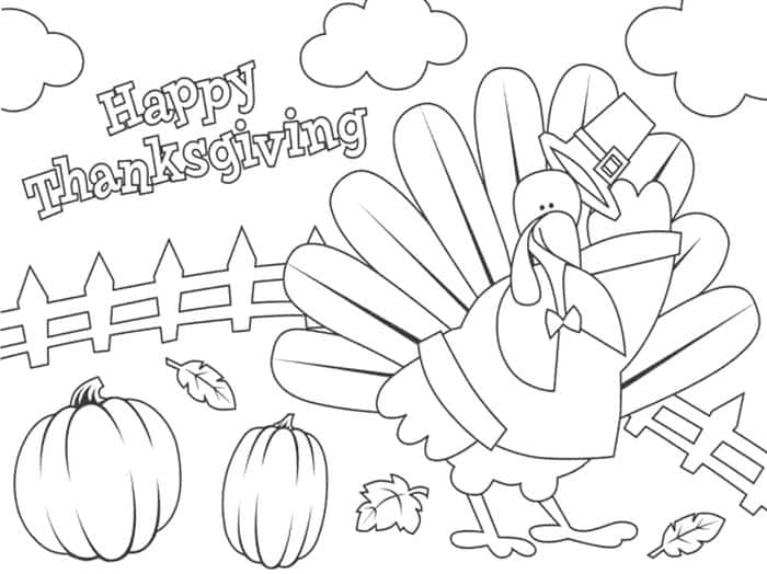 Thanksgiving Coloring Pages For Preschoolers