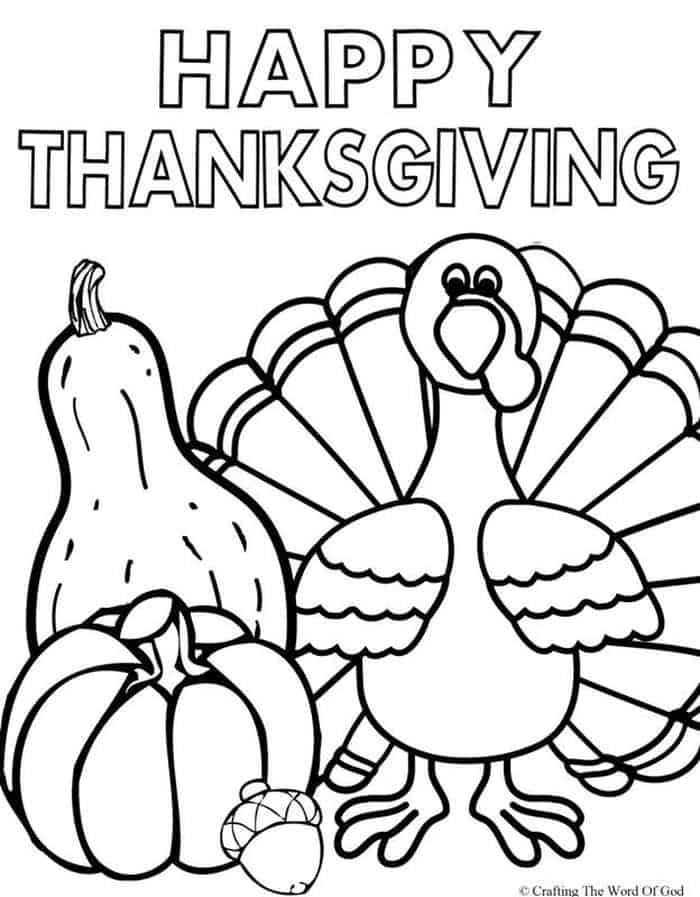 Thanksgiving Cornucopia Coloring Pages