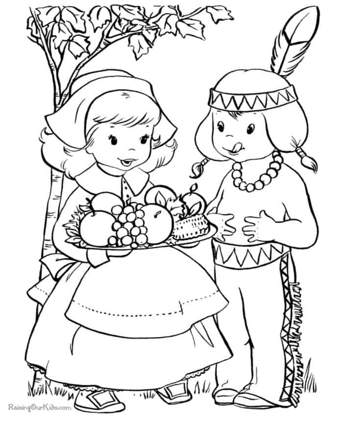 Thanksgiving Day Coloring Pages