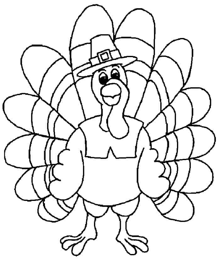 Thanksgiving Turkey Coloring Pages