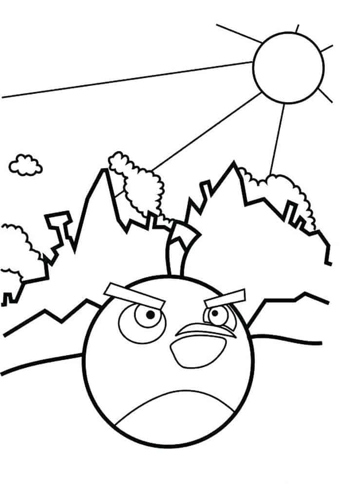 The Mime Angry Bird Coloring Pages
